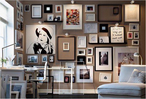 Галерея на стене — отражение вашей индивидуальности в декоре